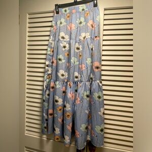 Boutique brand floral maxi skirt